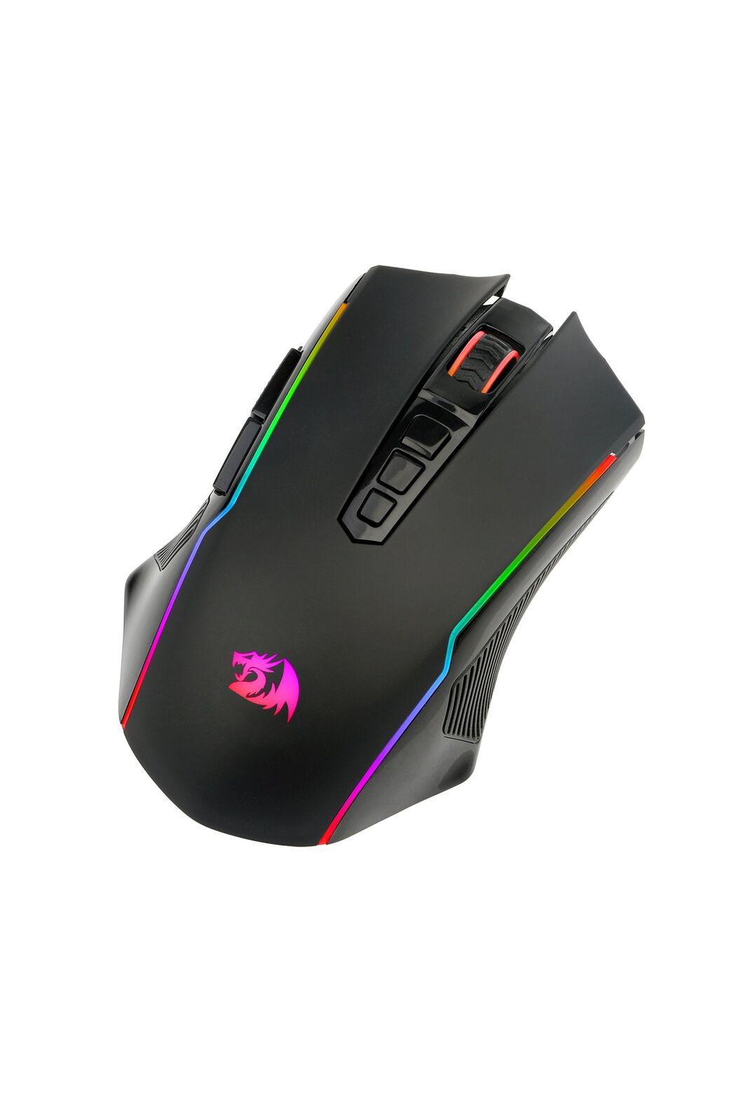 REDRAGON - Redragon M914-RGB NIX Black Full-Size Tri-Mode RGB Gaming Mouse - black
