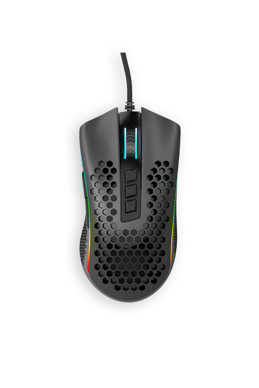 REDRAGON - Redragon Storm M808-RGB Black Lightweight Honeycomb 12400 DPI Gaming Mouse - black