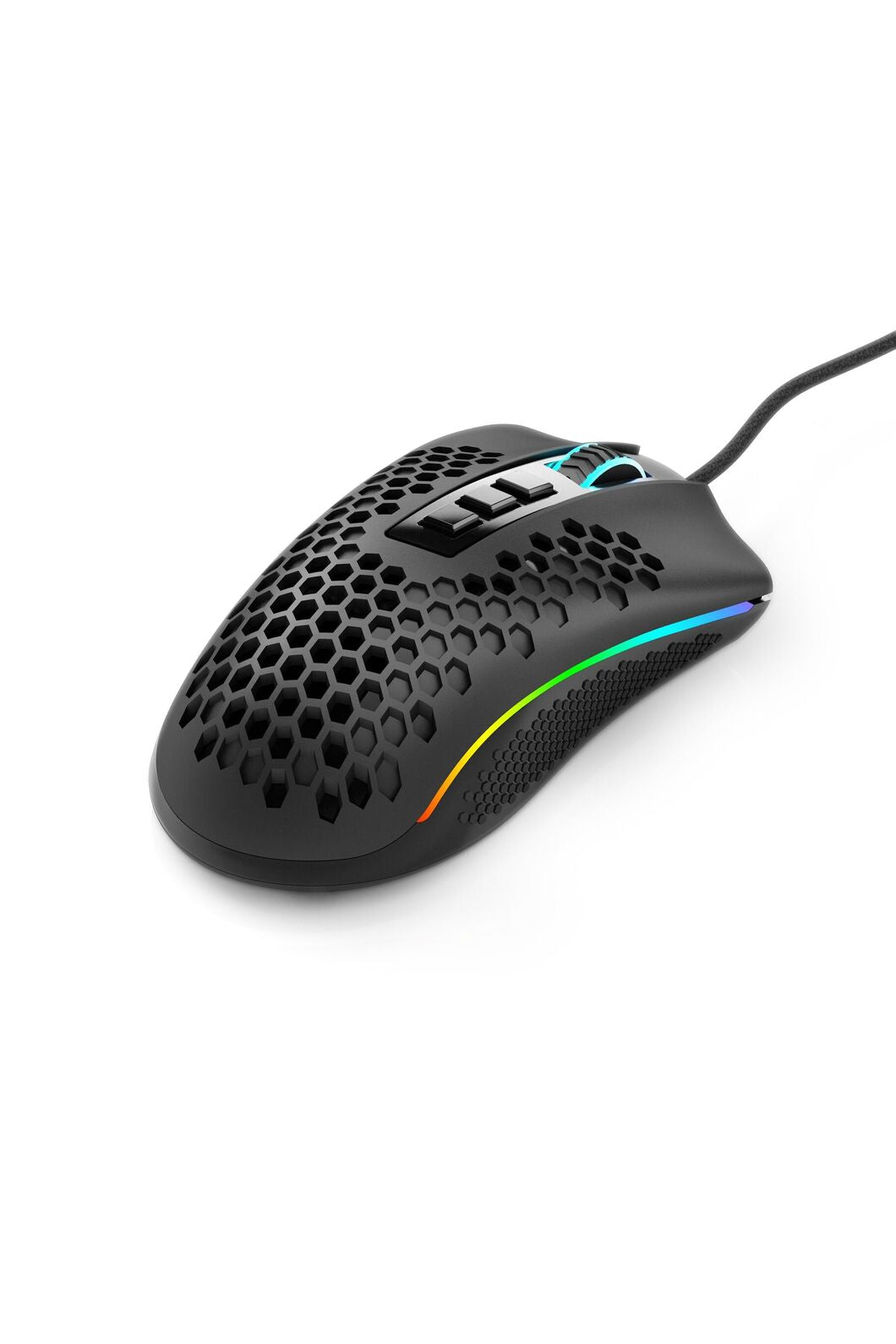 REDRAGON - Redragon Storm M808-RGB Black Lightweight Honeycomb 12400 DPI Gaming Mouse - black