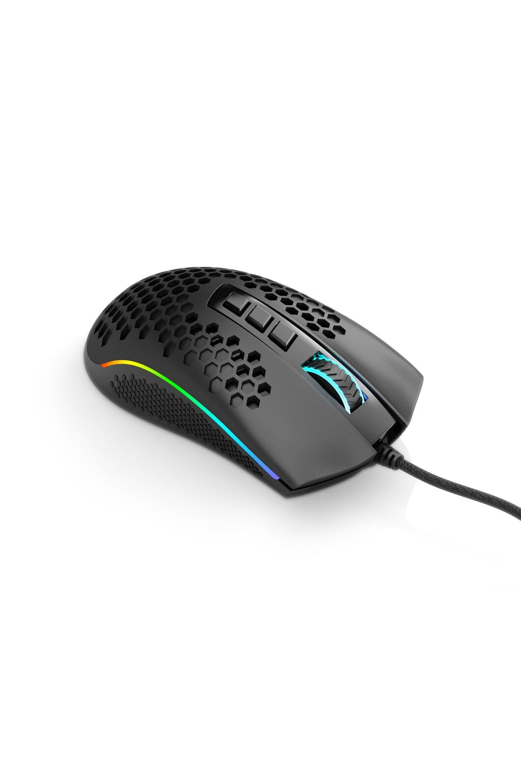 REDRAGON - Redragon Storm M808-RGB Black Lightweight Honeycomb 12400 DPI Gaming Mouse - black