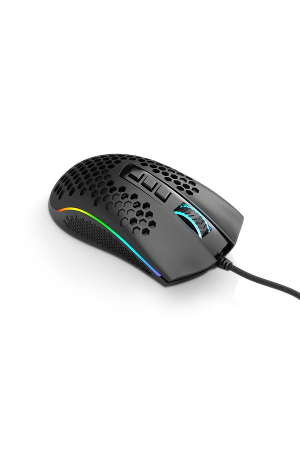 REDRAGON - Redragon Storm M808-RGB Black Lightweight Honeycomb 12400 DPI Gaming Mouse - black