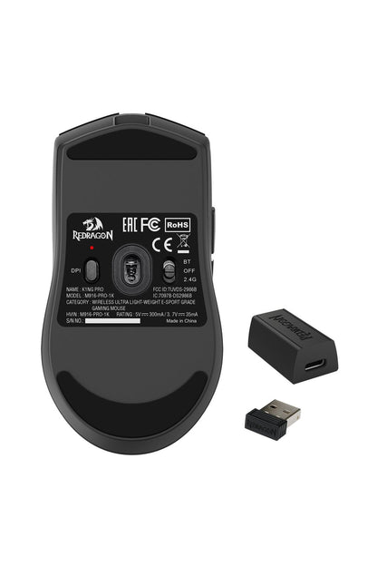 REDRAGON - M916-PRO-4K K1ng Pro Mouse - black