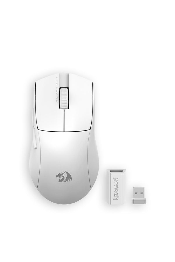 REDRAGON - Redragon M916 Pro 4K K1ng White Ultra Lightweight Wireless Gaming Mouse - white