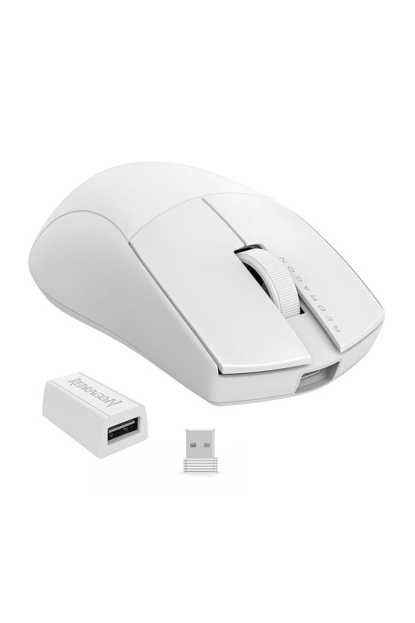 REDRAGON - Redragon M916 Pro 4K K1ng White Ultra Lightweight Wireless Gaming Mouse - white