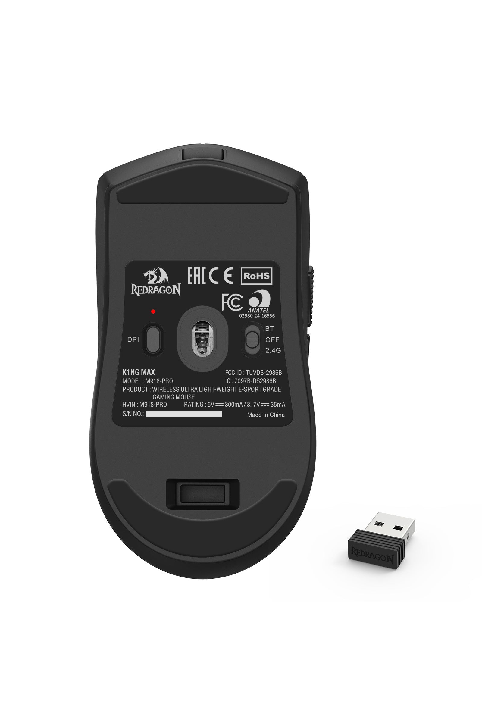 REDRAGON - M918-PRO K1ng Max Mouse - black