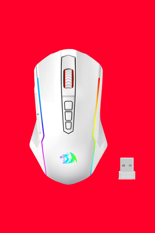 REDRAGON - M914-W-RGB NIX 3Mode Mouse - white