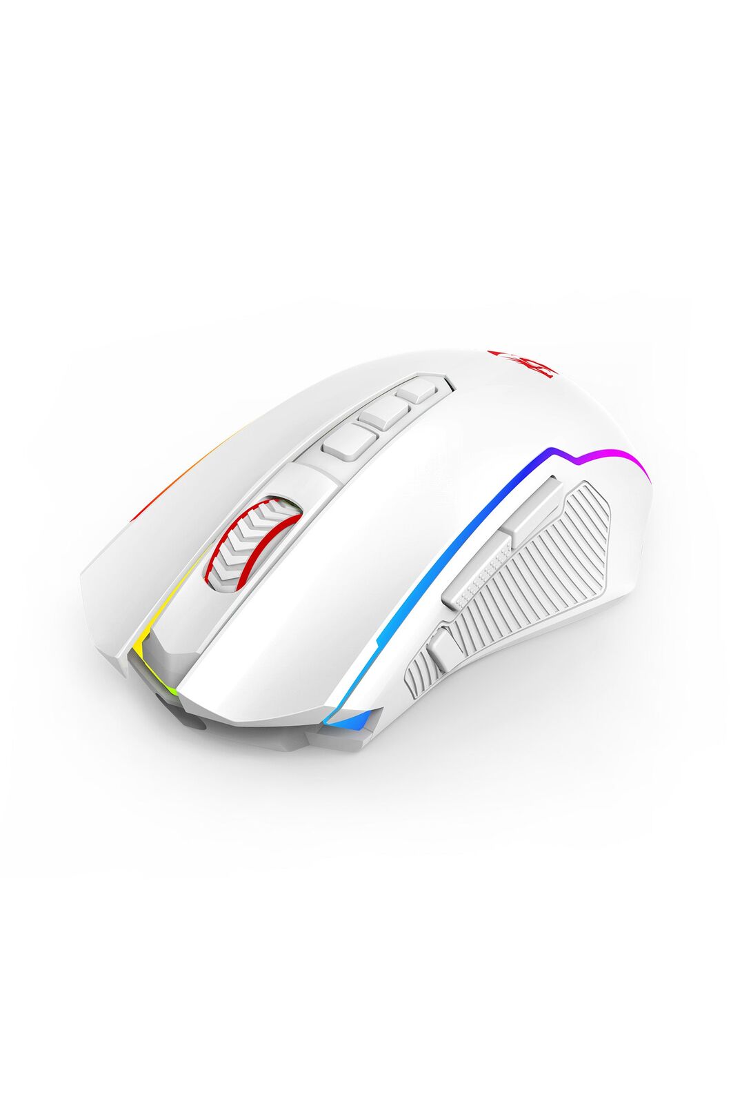 REDRAGON - Redragon M914W-RGB NIX White Full-Size Tri-Mode RGB Gaming Mouse - white