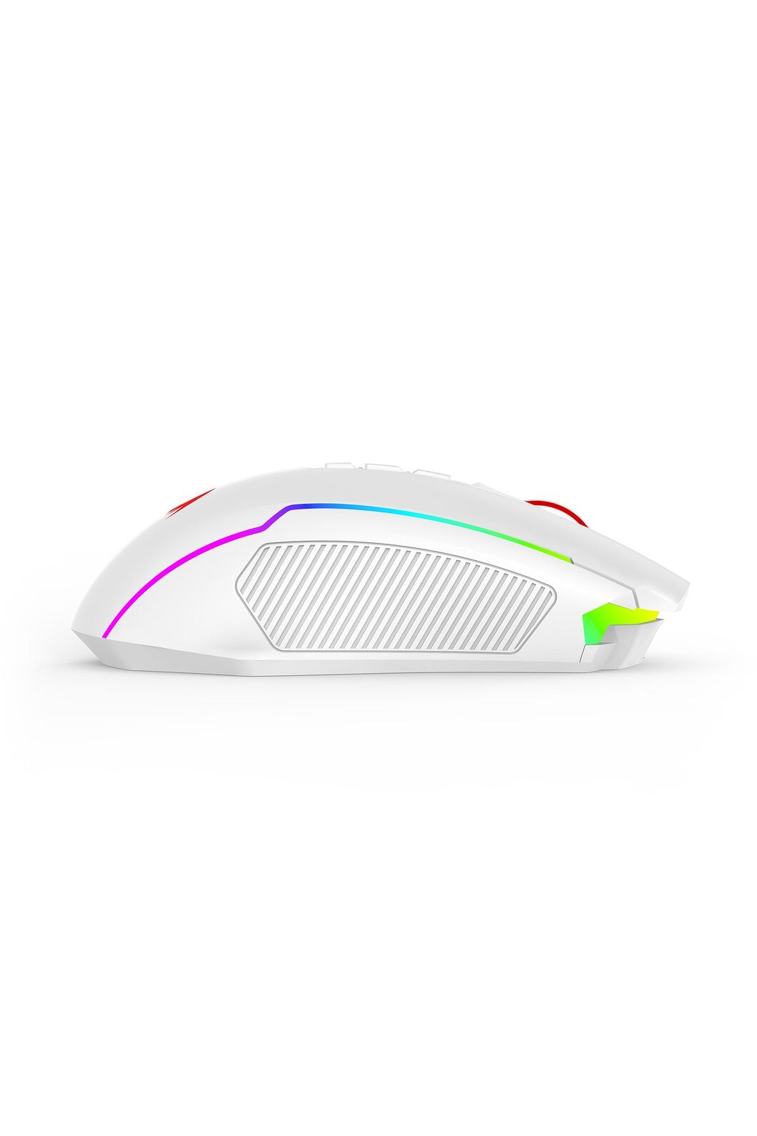 REDRAGON - Redragon M914W-RGB NIX White Full-Size Tri-Mode RGB Gaming Mouse - white