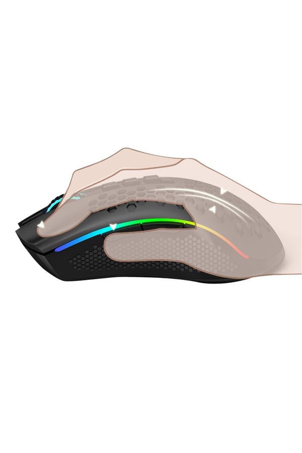 REDRAGON - Redragon M808-KS Storm Pro Black Dual-Mode Wireless RGB Gaming Mouse - black