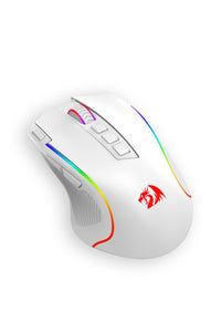 REDRAGON - M612W-RGB-PRO Gaming Mouse-White - white
