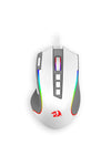 REDRAGON - Redragon M612WG Predator White/Grey 8000 DPI Wired RGB Gaming Mouse - white-grey