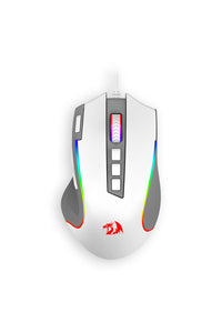 REDRAGON - Redragon M612WG Predator White/Grey 8000 DPI Wired RGB Gaming Mouse - white-grey
