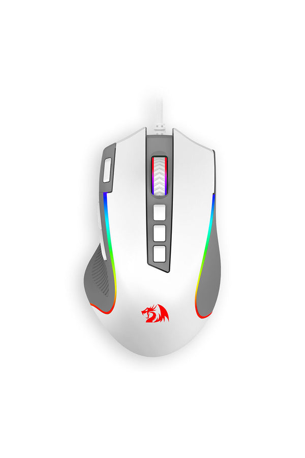 REDRAGON - Redragon M612WG Predator White/Grey 8000 DPI Wired RGB Gaming Mouse - white-grey