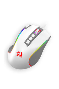 REDRAGON - Redragon M612WG Predator White/Grey 8000 DPI Wired RGB Gaming Mouse - white-grey