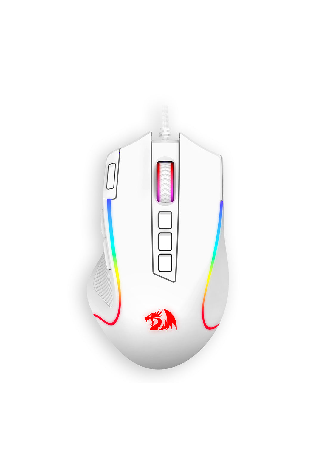 REDRAGON - M612W-RGB Gaming Mouse-White - white