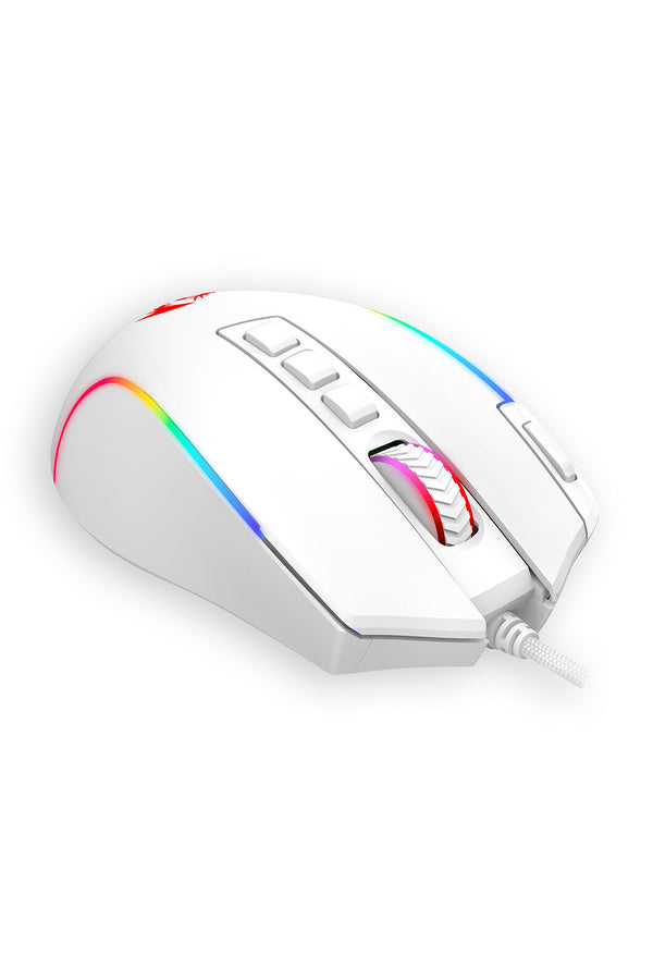 REDRAGON - M612W-RGB Gaming Mouse-White - white