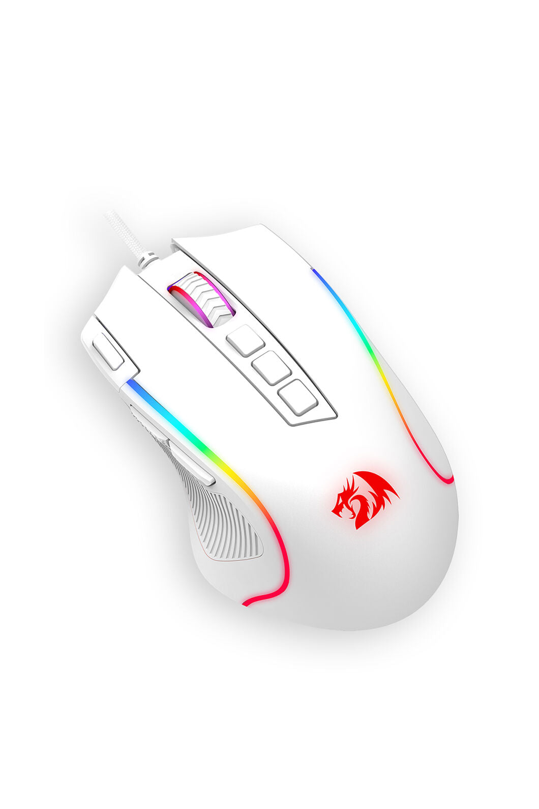 REDRAGON - M612W-RGB Gaming Mouse-White - white