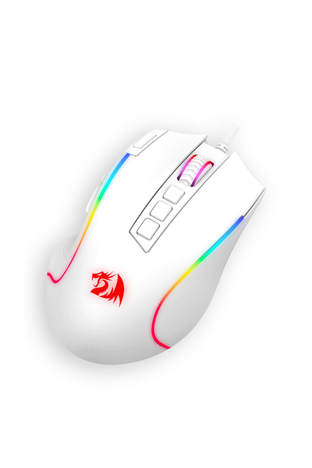 REDRAGON - M612W-RGB Gaming Mouse-White - white