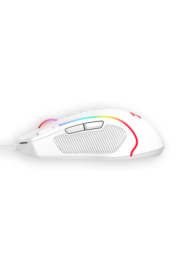 REDRAGON - M612W-RGB Gaming Mouse-White - white