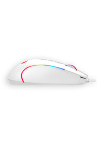 REDRAGON - M612W-RGB Gaming Mouse-White - white