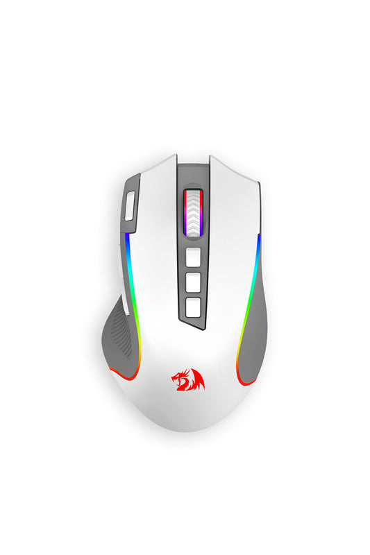 REDRAGON - M612WG-RGB-PRO Gaming Mouse-White/Grey - white-grey