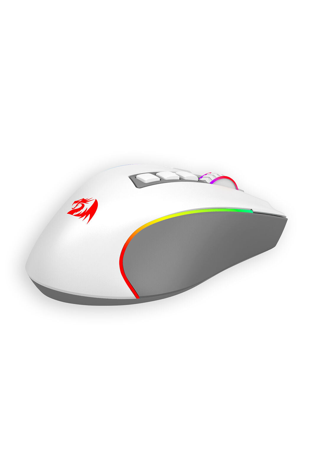 REDRAGON - M612WG-RGB-PRO Gaming Mouse-White/Grey - white-grey