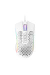 REDRAGON - Redragon Storm M808W-RGB White Lightweight Honeycomb 12400 DPI Gaming Mouse - white