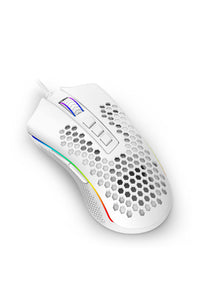 REDRAGON - Redragon Storm M808W-RGB White Lightweight Honeycomb 12400 DPI Gaming Mouse - white