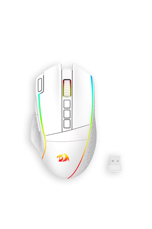 REDRAGON - M991W-RGB-PRO Top level Mouse-White - white
