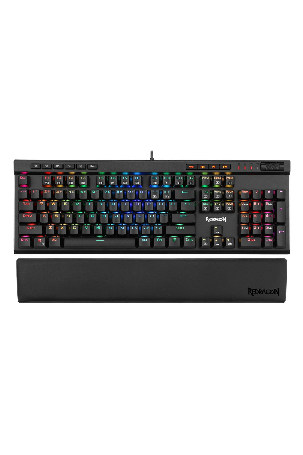 REDRAGON - Redragon P037 Meteor L Black Ergonomic Keyboard Wrist Rest Pad - black