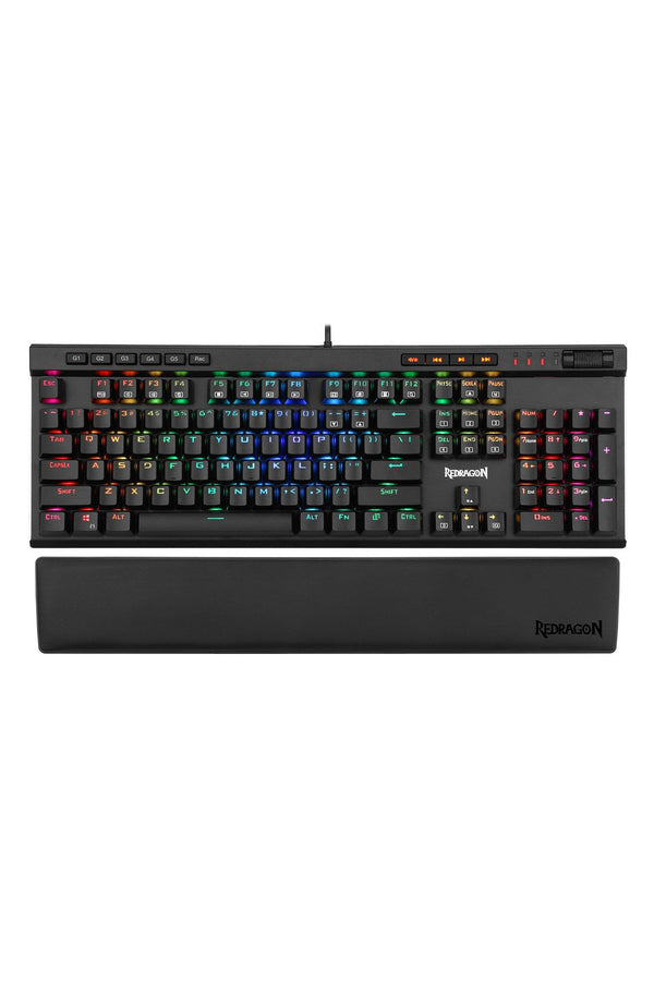 REDRAGON - Redragon P037 Meteor L Black Ergonomic Keyboard Wrist Rest Pad - black