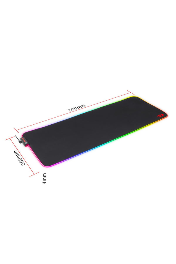 REDRAGON - Redragon P033 NeptuneX Black Extended RGB Lighting Gaming Mouse Pad - black