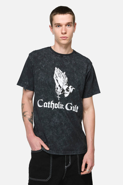 Pulp Kitchen - Catholic Guilt Unisex Tee - vintage-black