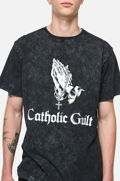 Pulp Kitchen - Catholic Guilt Unisex Tee - vintage-black