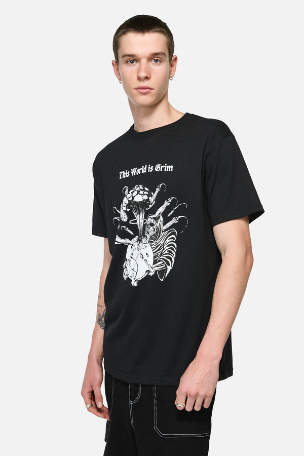 Pulp Kitchen - Grim World Unisex Tee - black