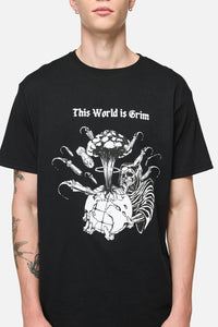 Pulp Kitchen - Grim World Unisex Tee - black