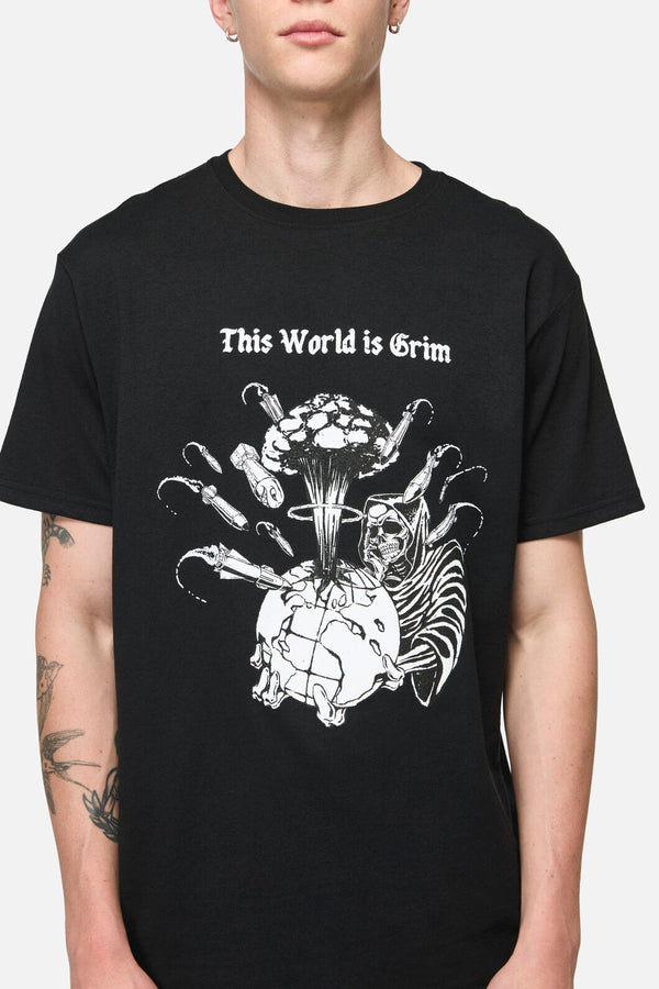 Pulp Kitchen - Grim World Unisex Tee - black