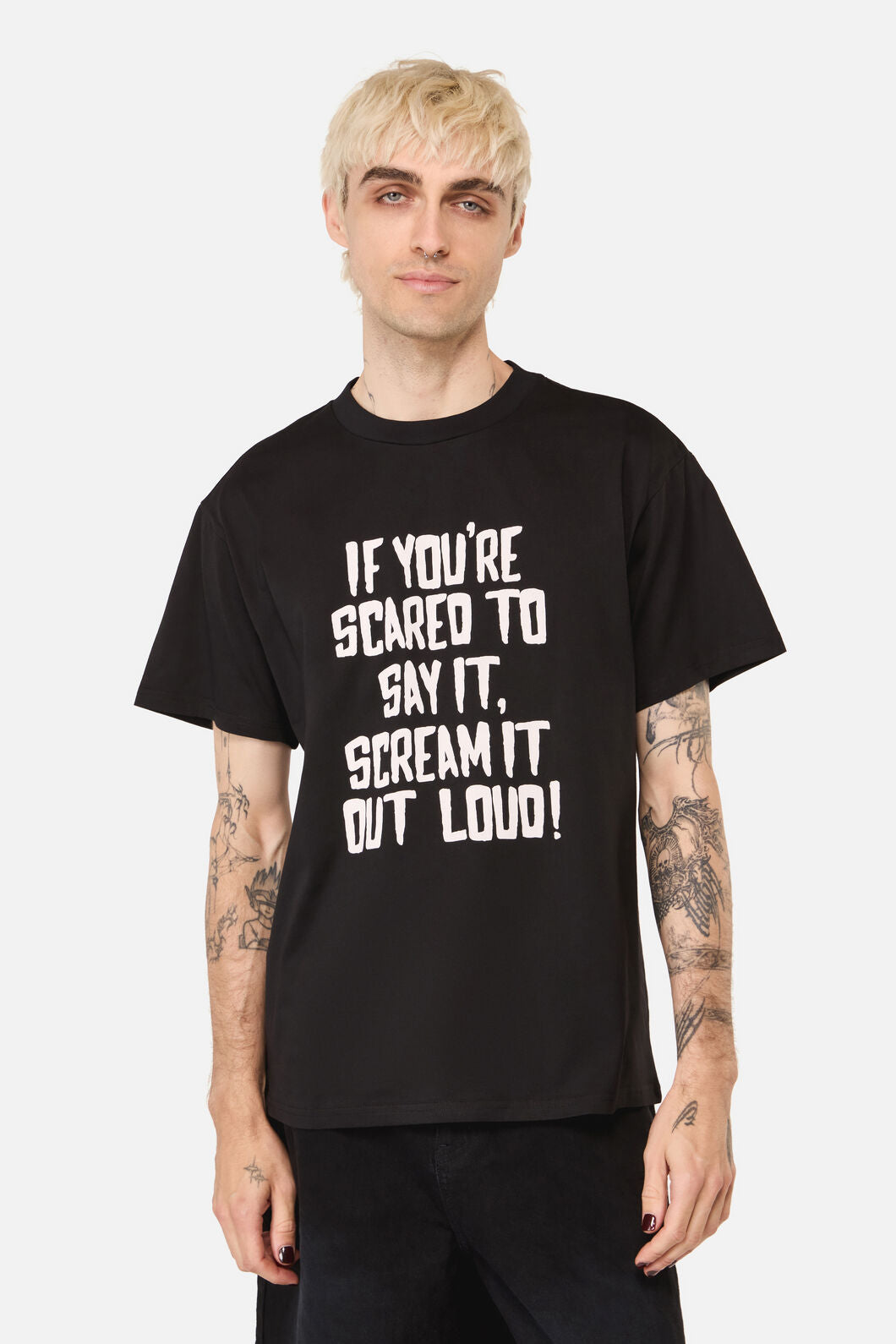 Pulp Kitchen - Scared Unisex Tee - black