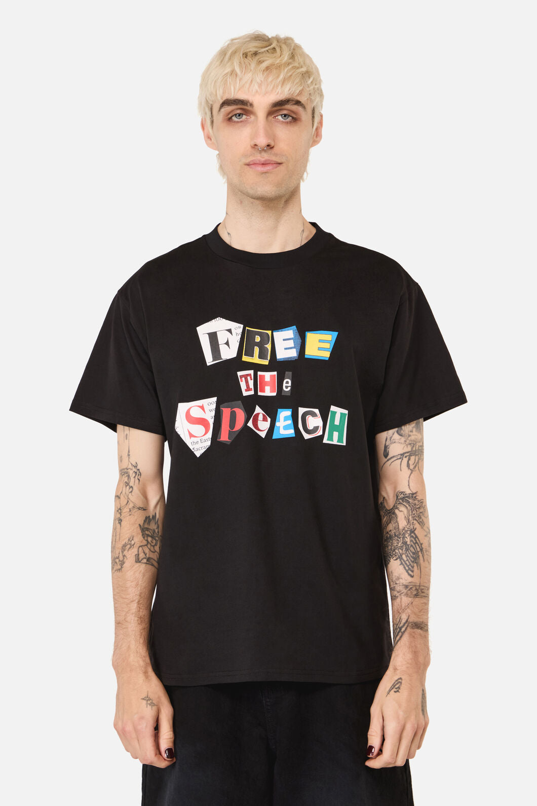 Pulp Kitchen - Free Speech Unisex Tee - black