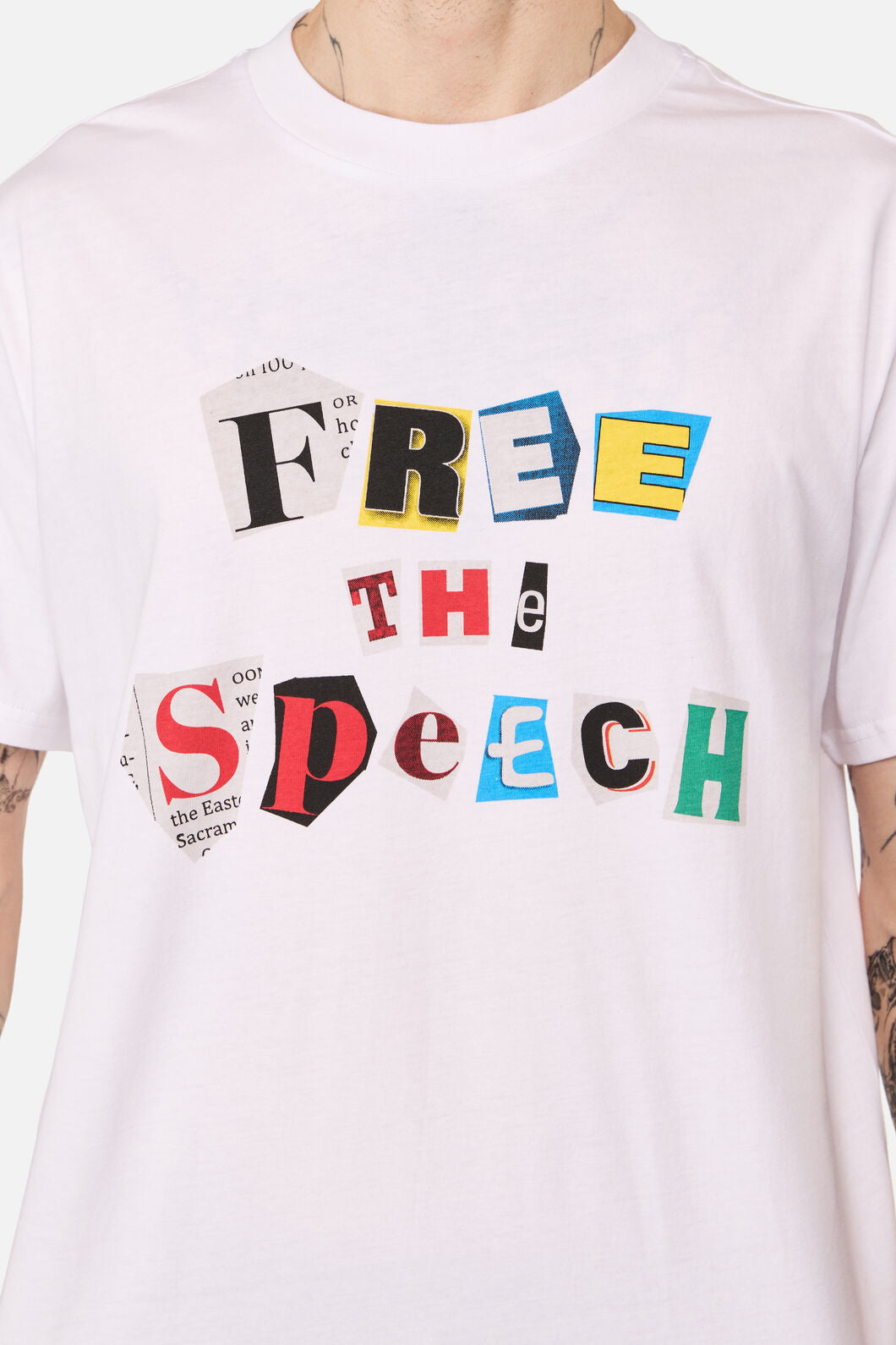 Pulp Kitchen - Free Speech Unisex Tee - white