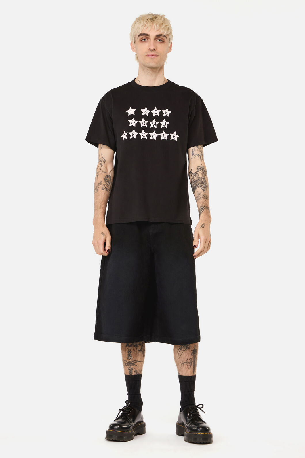 Pulp Kitchen - Dumb People Unisex Tee - black