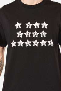 Pulp Kitchen - Dumb People Unisex Tee - black