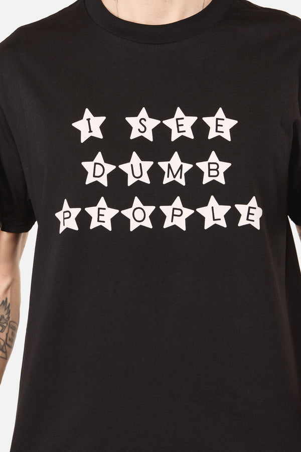 Pulp Kitchen - Dumb People Unisex Tee - black