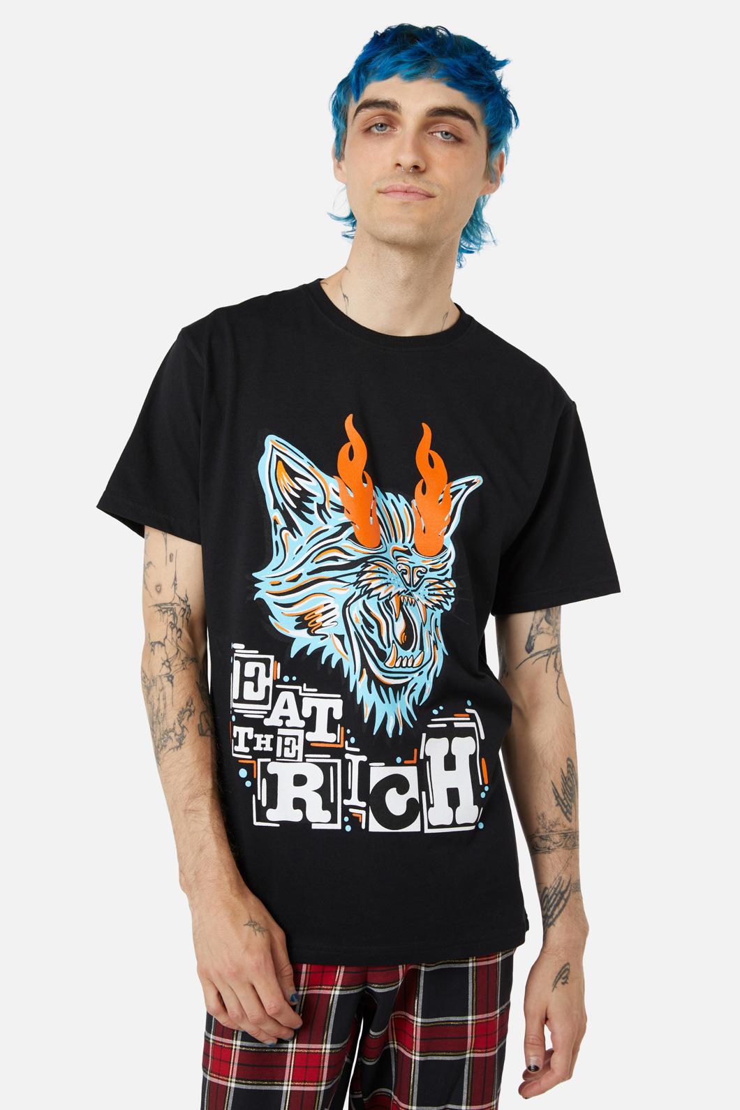 Pulp Kitchen - Eat The Rich Tee - black