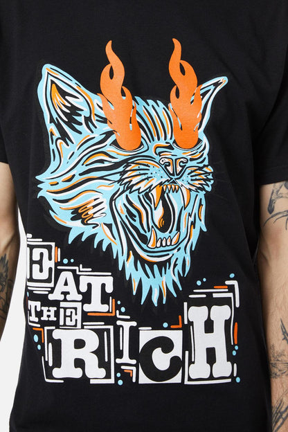 Pulp Kitchen - Eat The Rich Tee - black