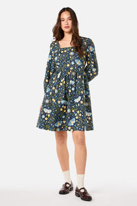 Princess Highway - Folk Art Mini Dress - blue