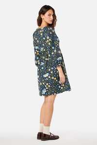 Princess Highway - Folk Art Mini Dress - blue