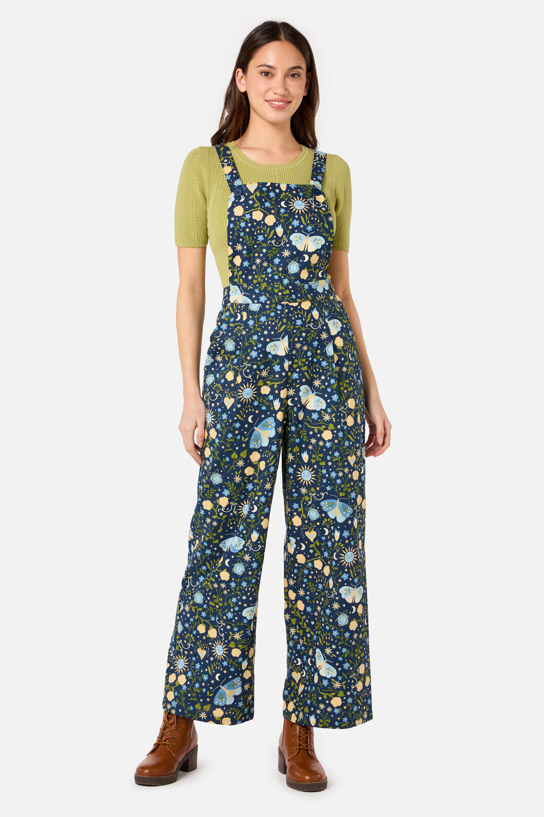 Princess Highway - Folk Art Jumpsuit - blue