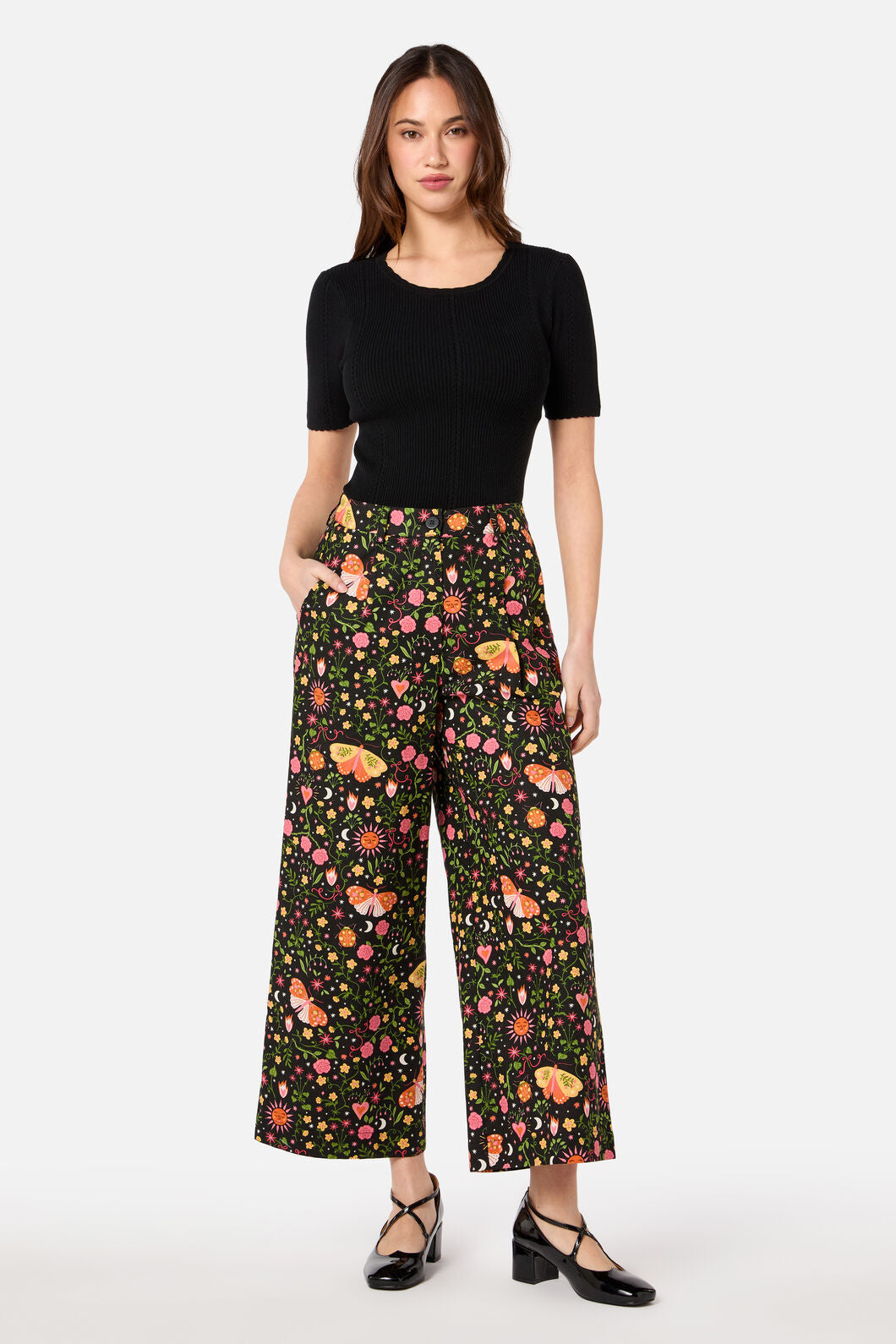 Princess Highway - Folk Art Culotte - pink