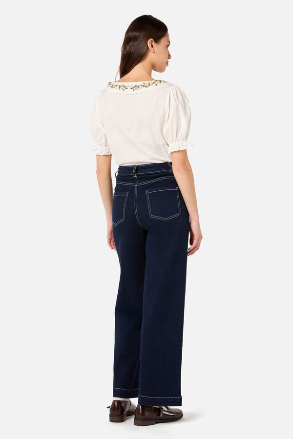 Princess Highway - Esme Embroidered Blouse - cream